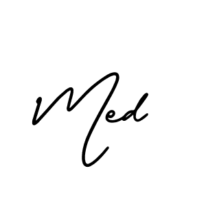 Similarly AmerikaSignatureDemo-Regular is the best handwritten signature design. Signature creator online .You can use it as an online autograph creator for name Med. Med signature style 3 images and pictures png