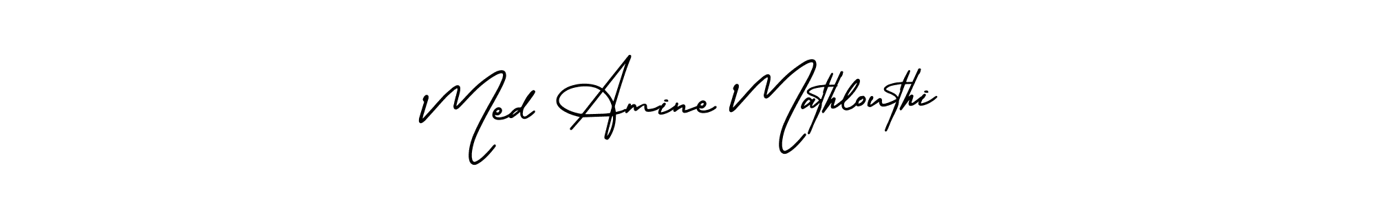 Use a signature maker to create a handwritten signature online. With this signature software, you can design (AmerikaSignatureDemo-Regular) your own signature for name Med Amine Mathlouthi. Med Amine Mathlouthi signature style 3 images and pictures png