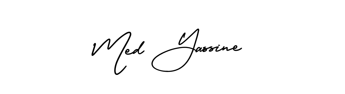 Also we have Med Yassine name is the best signature style. Create professional handwritten signature collection using AmerikaSignatureDemo-Regular autograph style. Med Yassine signature style 3 images and pictures png