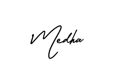 Make a short Medha signature style. Manage your documents anywhere anytime using AmerikaSignatureDemo-Regular. Create and add eSignatures, submit forms, share and send files easily. Medha signature style 3 images and pictures png