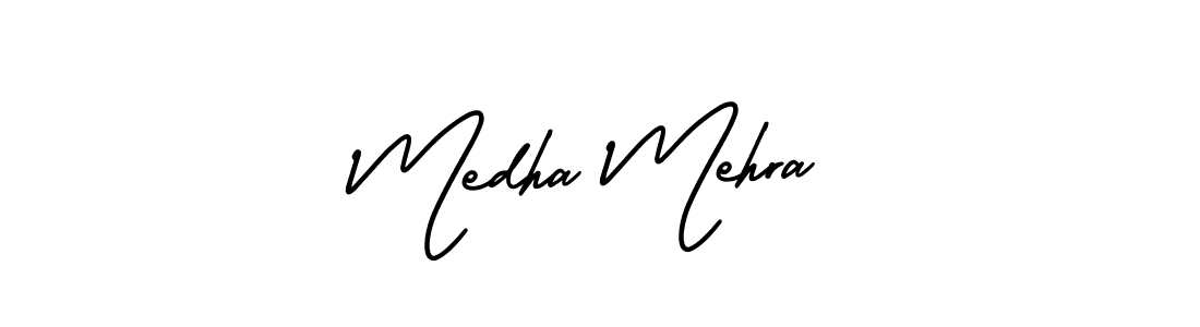 Also we have Medha Mehra name is the best signature style. Create professional handwritten signature collection using AmerikaSignatureDemo-Regular autograph style. Medha Mehra signature style 3 images and pictures png