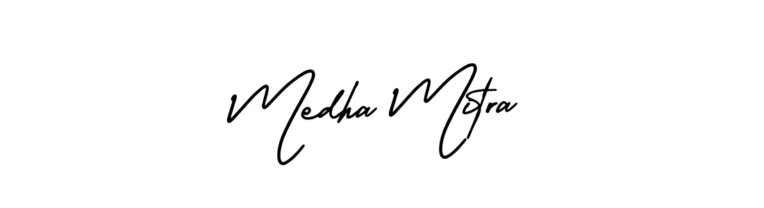 Make a short Medha Mitra signature style. Manage your documents anywhere anytime using AmerikaSignatureDemo-Regular. Create and add eSignatures, submit forms, share and send files easily. Medha Mitra signature style 3 images and pictures png