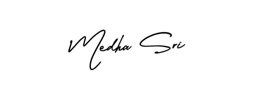 Make a beautiful signature design for name Medha Sri. With this signature (AmerikaSignatureDemo-Regular) style, you can create a handwritten signature for free. Medha Sri signature style 3 images and pictures png