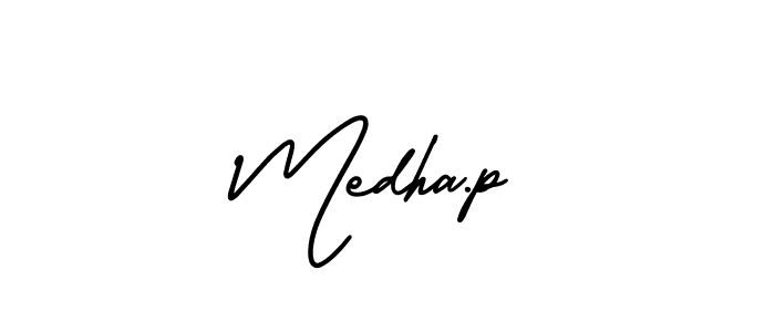 Best and Professional Signature Style for Medha.p. AmerikaSignatureDemo-Regular Best Signature Style Collection. Medha.p signature style 3 images and pictures png