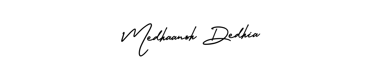 Similarly AmerikaSignatureDemo-Regular is the best handwritten signature design. Signature creator online .You can use it as an online autograph creator for name Medhaansh Dedhia. Medhaansh Dedhia signature style 3 images and pictures png