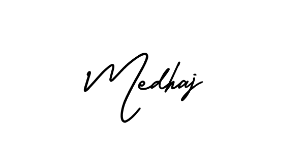 Make a beautiful signature design for name Medhaj. Use this online signature maker to create a handwritten signature for free. Medhaj signature style 3 images and pictures png