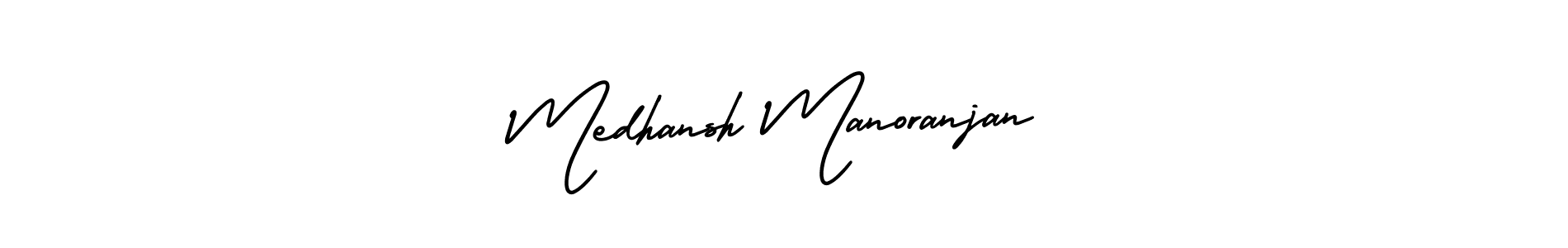 Make a short Medhansh Manoranjan signature style. Manage your documents anywhere anytime using AmerikaSignatureDemo-Regular. Create and add eSignatures, submit forms, share and send files easily. Medhansh Manoranjan signature style 3 images and pictures png