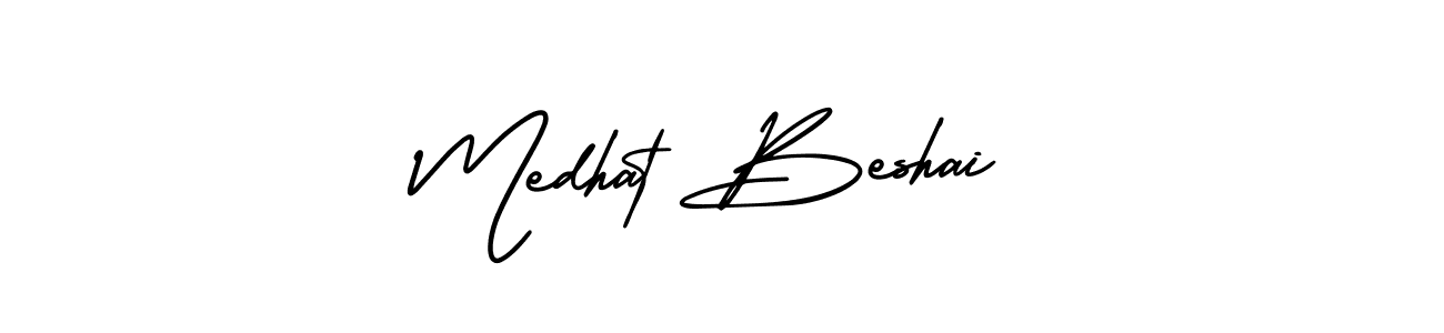 How to make Medhat Beshai name signature. Use AmerikaSignatureDemo-Regular style for creating short signs online. This is the latest handwritten sign. Medhat Beshai signature style 3 images and pictures png