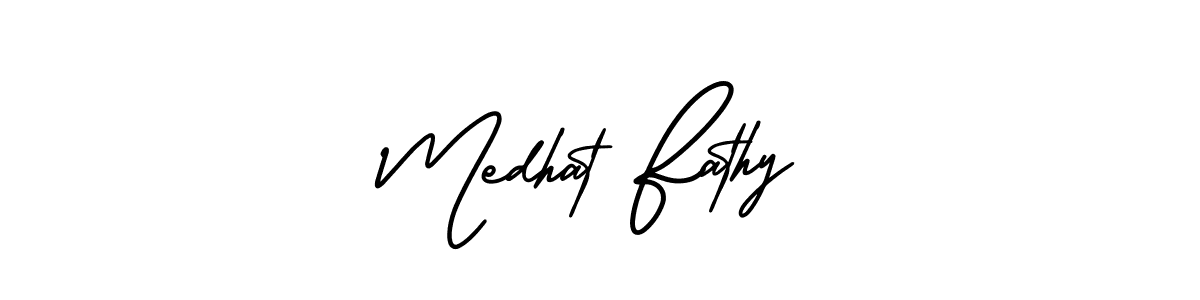 Also You can easily find your signature by using the search form. We will create Medhat Fathy name handwritten signature images for you free of cost using AmerikaSignatureDemo-Regular sign style. Medhat Fathy signature style 3 images and pictures png