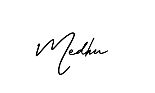 It looks lik you need a new signature style for name Medhu. Design unique handwritten (AmerikaSignatureDemo-Regular) signature with our free signature maker in just a few clicks. Medhu signature style 3 images and pictures png