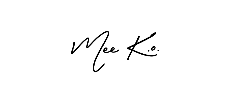 Create a beautiful signature design for name Mee K.o.. With this signature (AmerikaSignatureDemo-Regular) fonts, you can make a handwritten signature for free. Mee K.o. signature style 3 images and pictures png