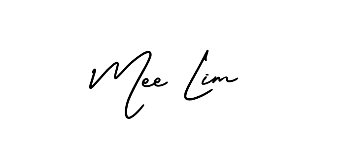 How to make Mee Lim signature? AmerikaSignatureDemo-Regular is a professional autograph style. Create handwritten signature for Mee Lim name. Mee Lim signature style 3 images and pictures png