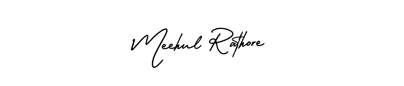 How to make Meehul Rathore signature? AmerikaSignatureDemo-Regular is a professional autograph style. Create handwritten signature for Meehul Rathore name. Meehul Rathore signature style 3 images and pictures png
