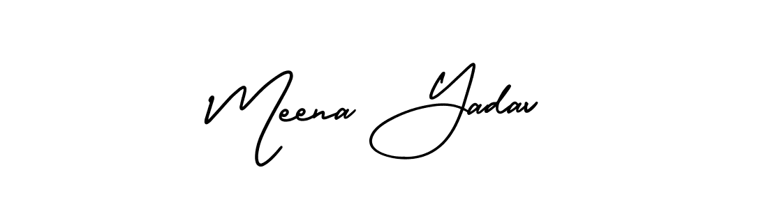 Similarly AmerikaSignatureDemo-Regular is the best handwritten signature design. Signature creator online .You can use it as an online autograph creator for name Meena Yadav. Meena Yadav signature style 3 images and pictures png
