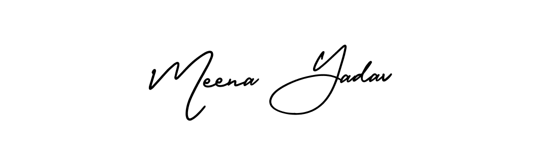 Similarly AmerikaSignatureDemo-Regular is the best handwritten signature design. Signature creator online .You can use it as an online autograph creator for name Meena Yadav. Meena Yadav signature style 3 images and pictures png