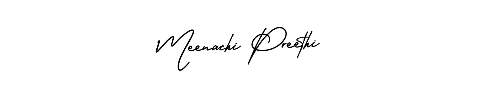 Make a beautiful signature design for name Meenachi Preethi. Use this online signature maker to create a handwritten signature for free. Meenachi Preethi signature style 3 images and pictures png