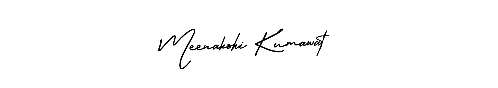 Meenakshi Kumawat stylish signature style. Best Handwritten Sign (AmerikaSignatureDemo-Regular) for my name. Handwritten Signature Collection Ideas for my name Meenakshi Kumawat. Meenakshi Kumawat signature style 3 images and pictures png
