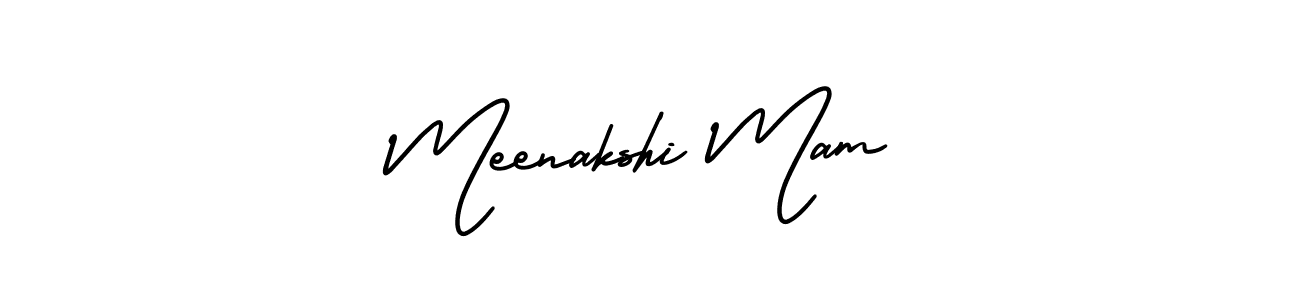 Also we have Meenakshi Mam name is the best signature style. Create professional handwritten signature collection using AmerikaSignatureDemo-Regular autograph style. Meenakshi Mam signature style 3 images and pictures png