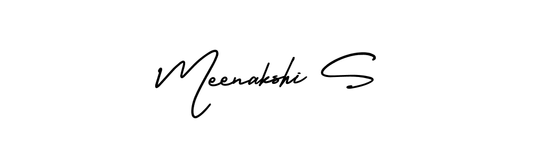 Make a short Meenakshi S signature style. Manage your documents anywhere anytime using AmerikaSignatureDemo-Regular. Create and add eSignatures, submit forms, share and send files easily. Meenakshi S signature style 3 images and pictures png