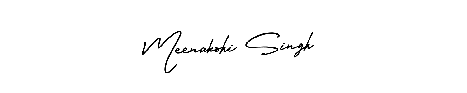 How to Draw Meenakshi Singh signature style? AmerikaSignatureDemo-Regular is a latest design signature styles for name Meenakshi Singh. Meenakshi Singh signature style 3 images and pictures png