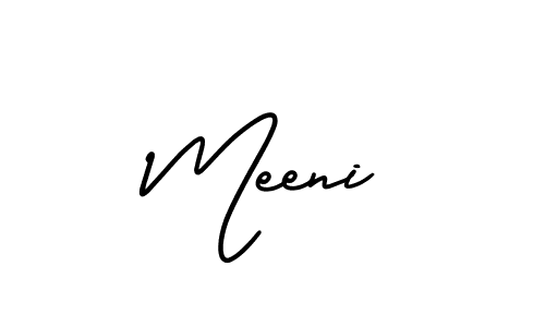Also we have Meeni name is the best signature style. Create professional handwritten signature collection using AmerikaSignatureDemo-Regular autograph style. Meeni signature style 3 images and pictures png