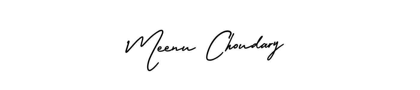 Use a signature maker to create a handwritten signature online. With this signature software, you can design (AmerikaSignatureDemo-Regular) your own signature for name Meenu Choudary. Meenu Choudary signature style 3 images and pictures png