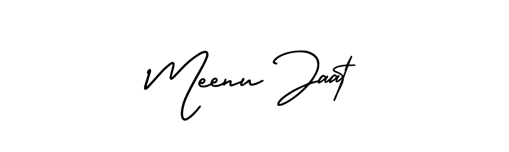 How to make Meenu Jaat signature? AmerikaSignatureDemo-Regular is a professional autograph style. Create handwritten signature for Meenu Jaat name. Meenu Jaat signature style 3 images and pictures png