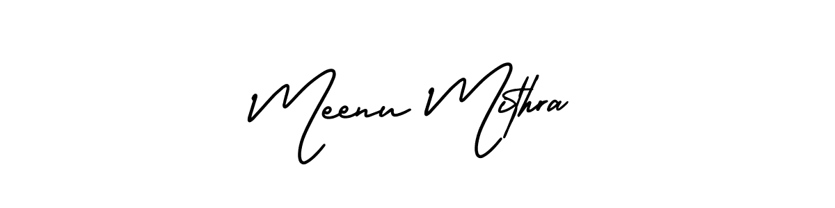 It looks lik you need a new signature style for name Meenu Mithra. Design unique handwritten (AmerikaSignatureDemo-Regular) signature with our free signature maker in just a few clicks. Meenu Mithra signature style 3 images and pictures png