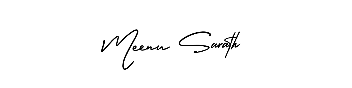 Design your own signature with our free online signature maker. With this signature software, you can create a handwritten (AmerikaSignatureDemo-Regular) signature for name Meenu Sarath. Meenu Sarath signature style 3 images and pictures png