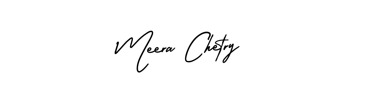 This is the best signature style for the Meera Chetry name. Also you like these signature font (AmerikaSignatureDemo-Regular). Mix name signature. Meera Chetry signature style 3 images and pictures png