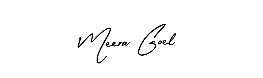 Design your own signature with our free online signature maker. With this signature software, you can create a handwritten (AmerikaSignatureDemo-Regular) signature for name Meera Goel. Meera Goel signature style 3 images and pictures png