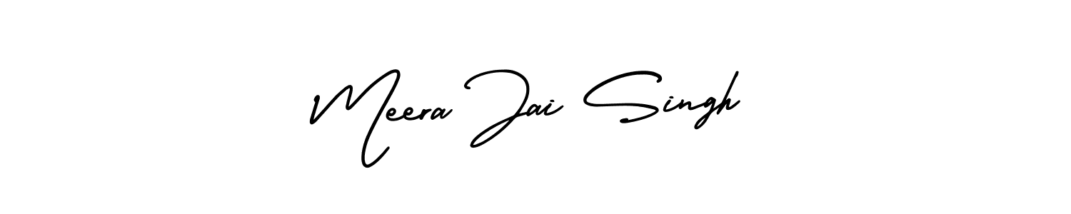 Make a beautiful signature design for name Meera Jai Singh. With this signature (AmerikaSignatureDemo-Regular) style, you can create a handwritten signature for free. Meera Jai Singh signature style 3 images and pictures png