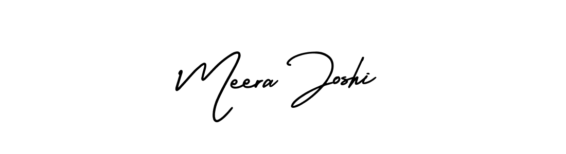 Make a beautiful signature design for name Meera Joshi. With this signature (AmerikaSignatureDemo-Regular) style, you can create a handwritten signature for free. Meera Joshi signature style 3 images and pictures png