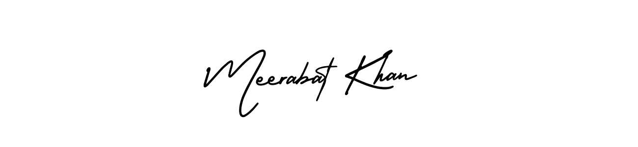 Design your own signature with our free online signature maker. With this signature software, you can create a handwritten (AmerikaSignatureDemo-Regular) signature for name Meerabat Khan. Meerabat Khan signature style 3 images and pictures png