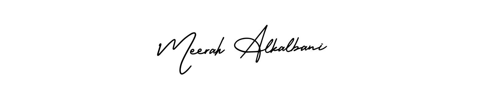 Use a signature maker to create a handwritten signature online. With this signature software, you can design (AmerikaSignatureDemo-Regular) your own signature for name Meerah Alkalbani. Meerah Alkalbani signature style 3 images and pictures png