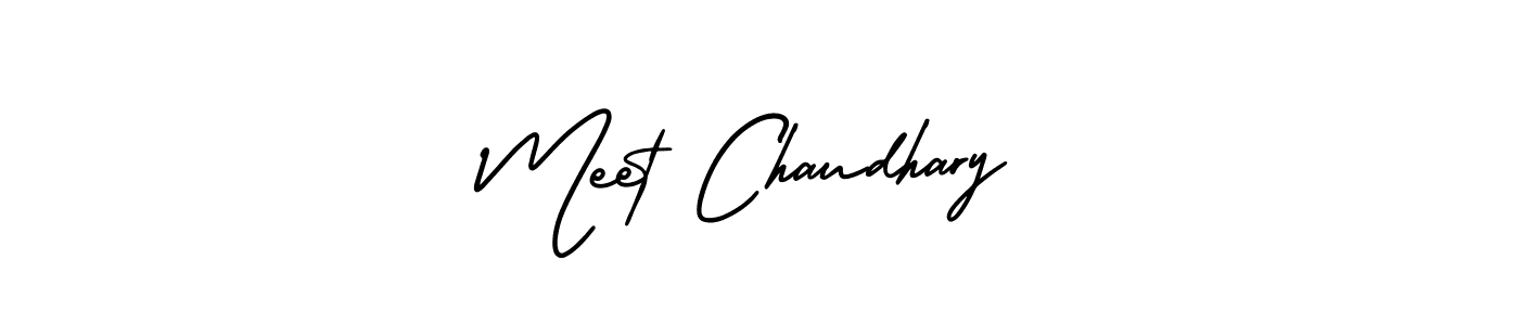 How to Draw Meet Chaudhary signature style? AmerikaSignatureDemo-Regular is a latest design signature styles for name Meet Chaudhary. Meet Chaudhary signature style 3 images and pictures png