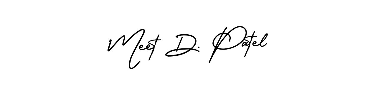It looks lik you need a new signature style for name Meet D. Patel. Design unique handwritten (AmerikaSignatureDemo-Regular) signature with our free signature maker in just a few clicks. Meet D. Patel signature style 3 images and pictures png