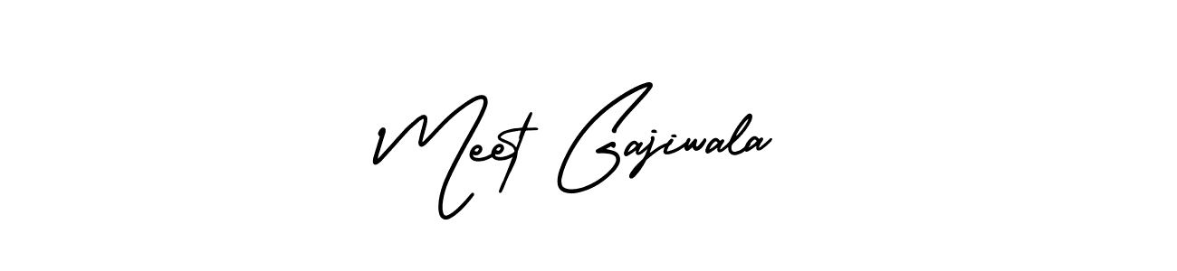 This is the best signature style for the Meet Gajiwala name. Also you like these signature font (AmerikaSignatureDemo-Regular). Mix name signature. Meet Gajiwala signature style 3 images and pictures png