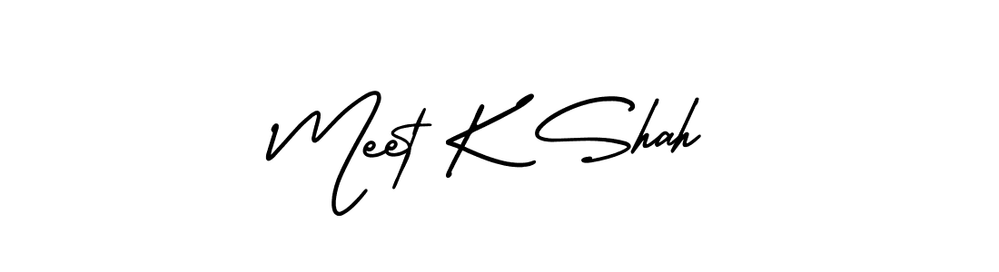 AmerikaSignatureDemo-Regular is a professional signature style that is perfect for those who want to add a touch of class to their signature. It is also a great choice for those who want to make their signature more unique. Get Meet K Shah name to fancy signature for free. Meet K Shah signature style 3 images and pictures png