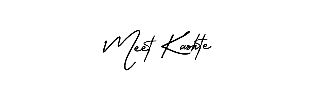 How to make Meet Kashte name signature. Use AmerikaSignatureDemo-Regular style for creating short signs online. This is the latest handwritten sign. Meet Kashte signature style 3 images and pictures png