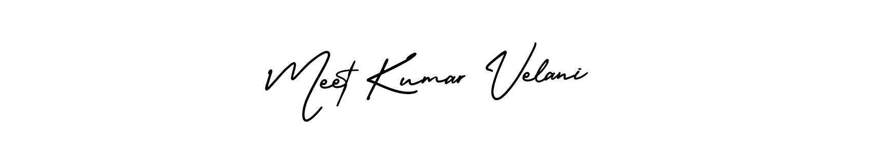 How to Draw Meet Kumar Velani signature style? AmerikaSignatureDemo-Regular is a latest design signature styles for name Meet Kumar Velani. Meet Kumar Velani signature style 3 images and pictures png
