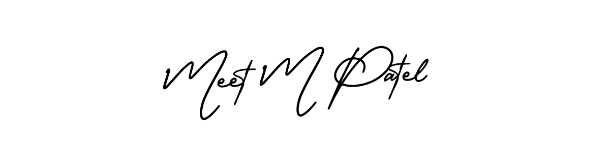 Make a beautiful signature design for name Meet M Patel. Use this online signature maker to create a handwritten signature for free. Meet M Patel signature style 3 images and pictures png