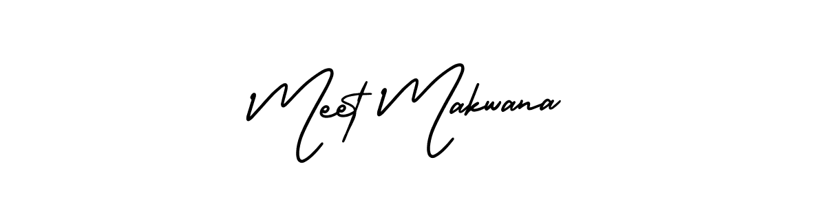 How to make Meet Makwana signature? AmerikaSignatureDemo-Regular is a professional autograph style. Create handwritten signature for Meet Makwana name. Meet Makwana signature style 3 images and pictures png