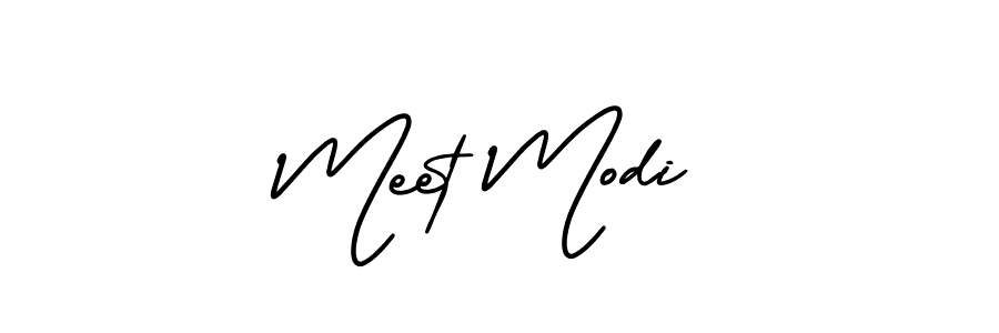 if you are searching for the best signature style for your name Meet Modi. so please give up your signature search. here we have designed multiple signature styles  using AmerikaSignatureDemo-Regular. Meet Modi signature style 3 images and pictures png