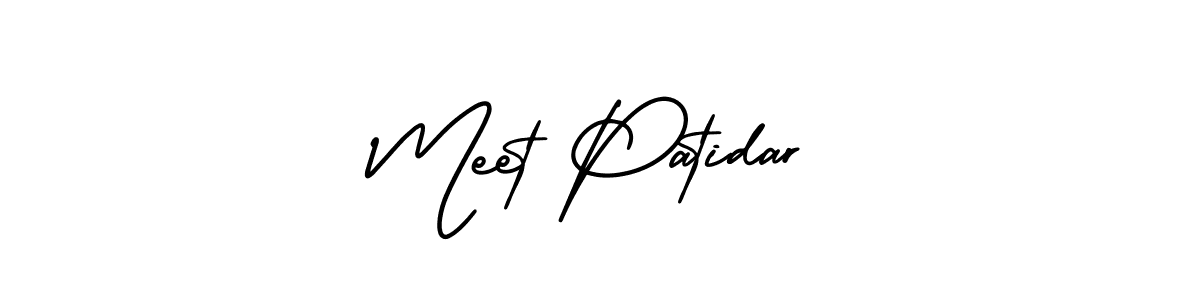 Make a short Meet Patidar signature style. Manage your documents anywhere anytime using AmerikaSignatureDemo-Regular. Create and add eSignatures, submit forms, share and send files easily. Meet Patidar signature style 3 images and pictures png