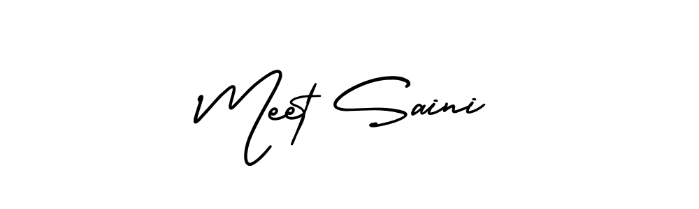 Make a beautiful signature design for name Meet Saini. Use this online signature maker to create a handwritten signature for free. Meet Saini signature style 3 images and pictures png