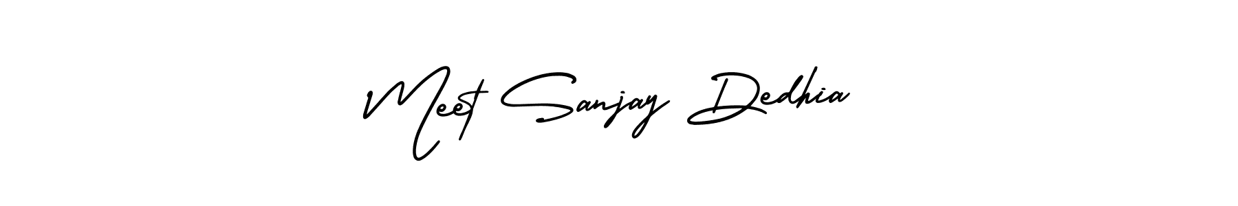 How to make Meet Sanjay Dedhia name signature. Use AmerikaSignatureDemo-Regular style for creating short signs online. This is the latest handwritten sign. Meet Sanjay Dedhia signature style 3 images and pictures png