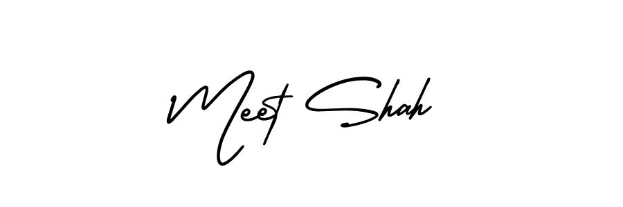 It looks lik you need a new signature style for name Meet Shah. Design unique handwritten (AmerikaSignatureDemo-Regular) signature with our free signature maker in just a few clicks. Meet Shah signature style 3 images and pictures png