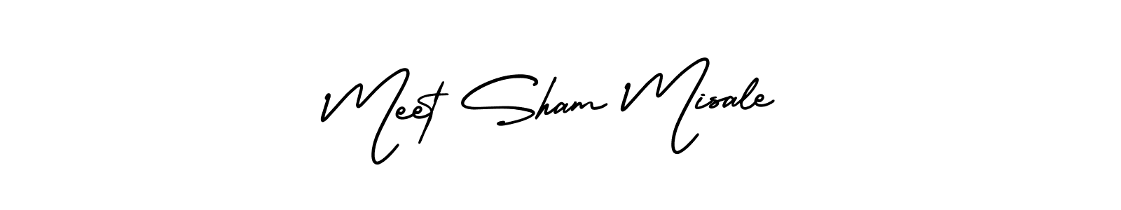 Create a beautiful signature design for name Meet Sham Misale. With this signature (AmerikaSignatureDemo-Regular) fonts, you can make a handwritten signature for free. Meet Sham Misale signature style 3 images and pictures png