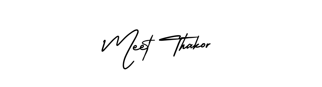 How to Draw Meet Thakor signature style? AmerikaSignatureDemo-Regular is a latest design signature styles for name Meet Thakor. Meet Thakor signature style 3 images and pictures png